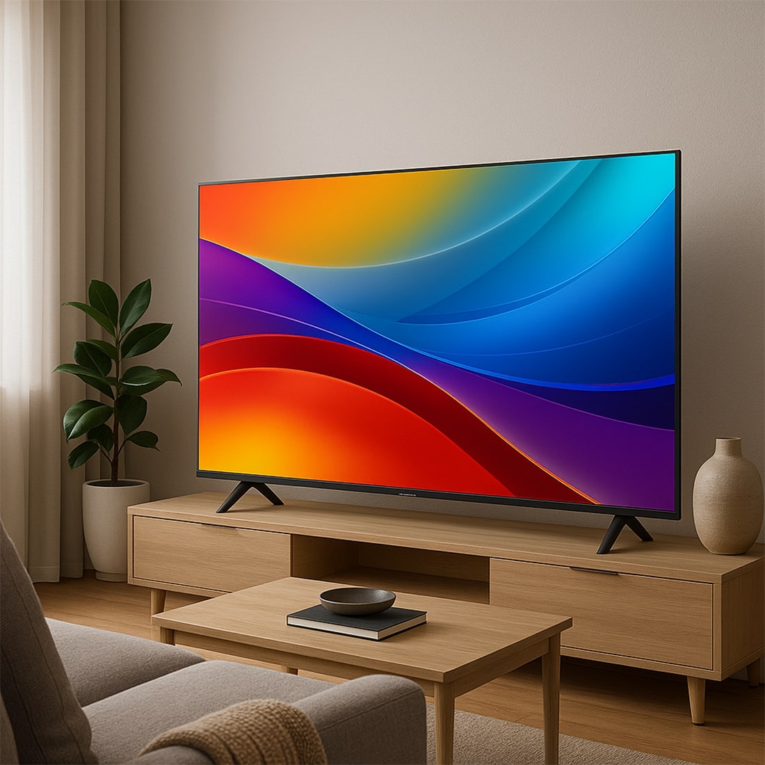Hisense 50" 4K Ultra HD Smart TV (2025 Model) – AI TV with Freely, Disney+, YouTube & Netflix
