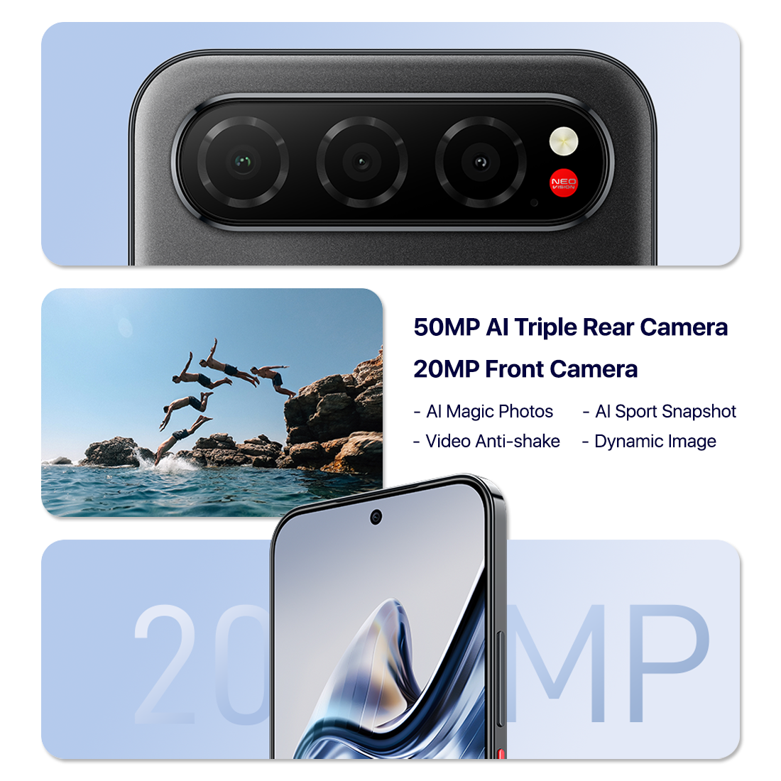 ZTE Nubia Air 5G, 8+256GB, NFC - Sim Free Unlocked Smartphone