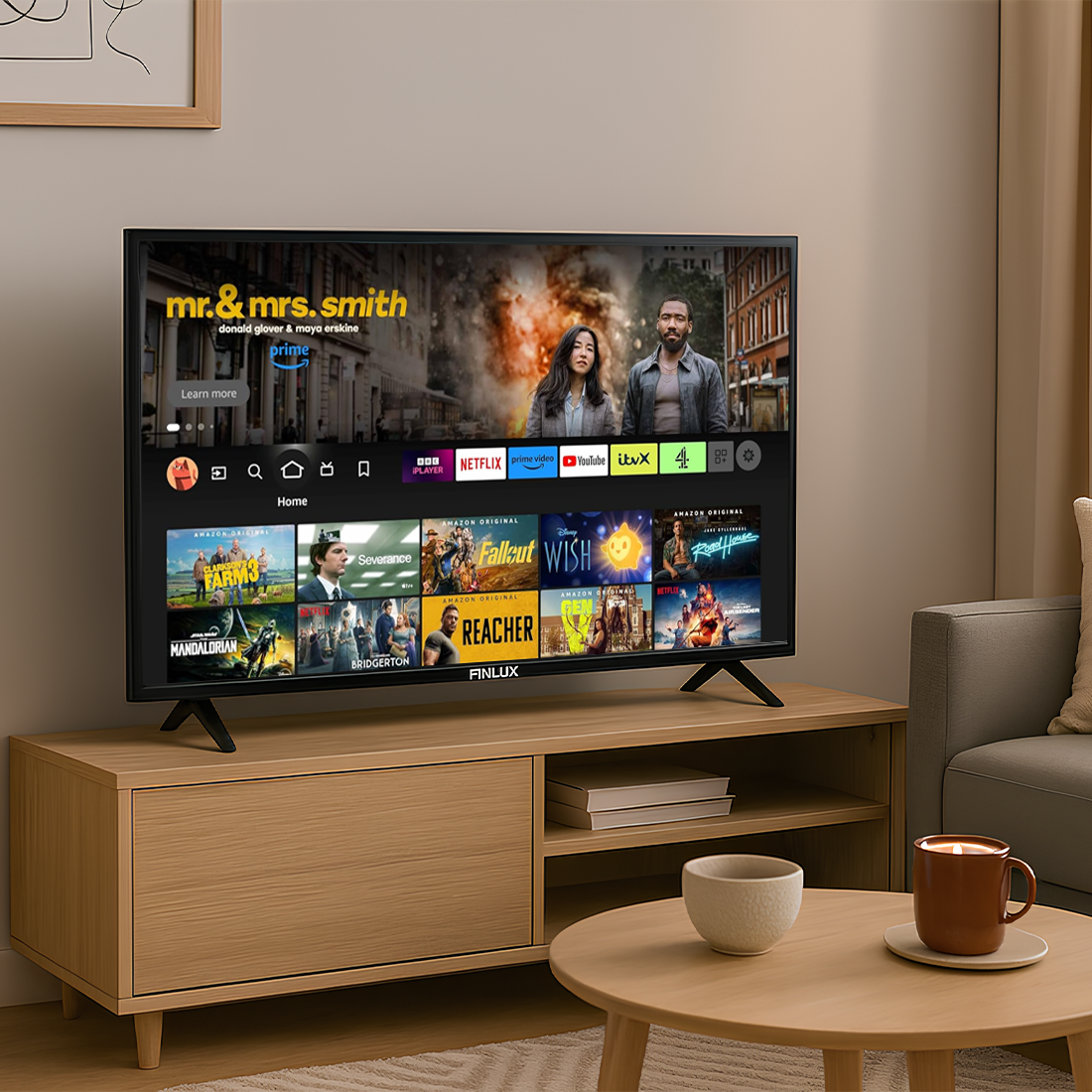 Finlux 32" FHD DVD Combi TV - 32MF25D