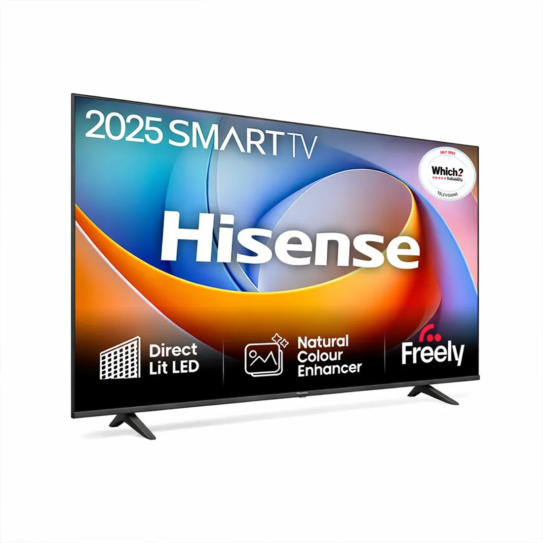 Angled view of Hisense 40 inch A4 LED Smart TV design