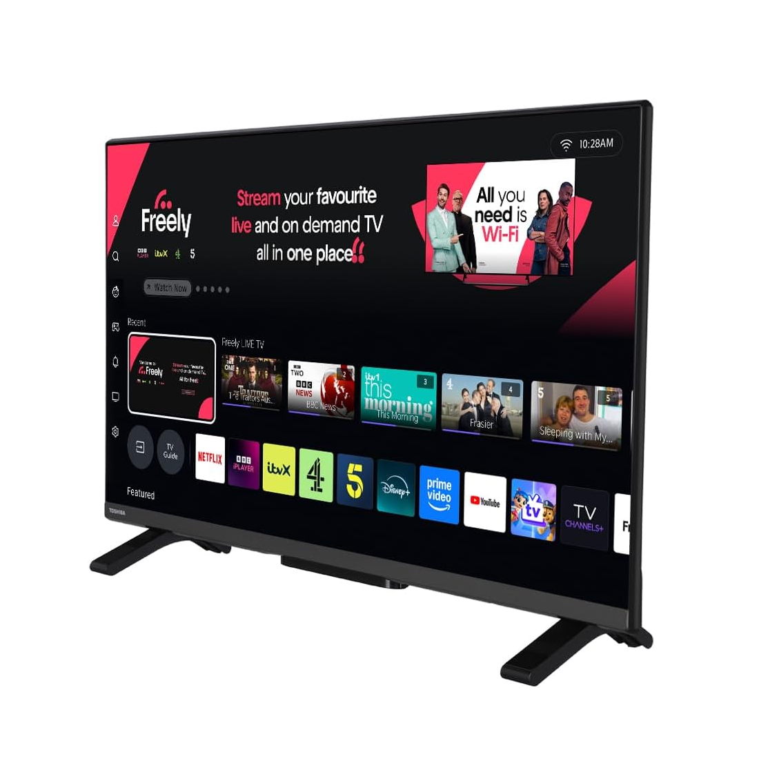 Toshiba 32" Smart HD Ready HDR QLED TV – Freely TV (2025 Model)