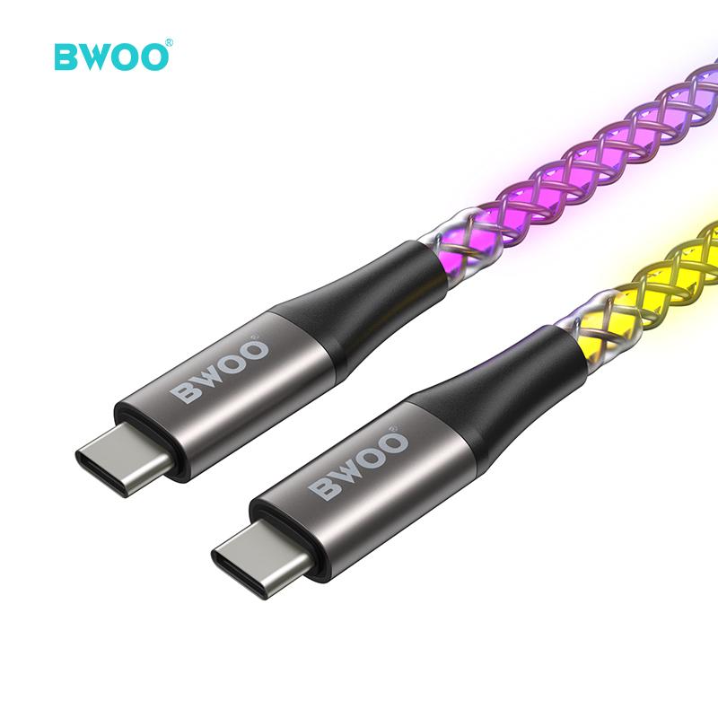 RGB Color Charging Cable (Type-C to Type-C)