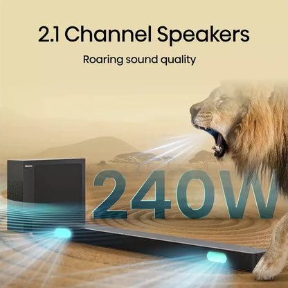 Hisense 75" U7Q Mini-LED 4K 144Hz Smart TV + HS2100 2.1 Soundbar Bundle