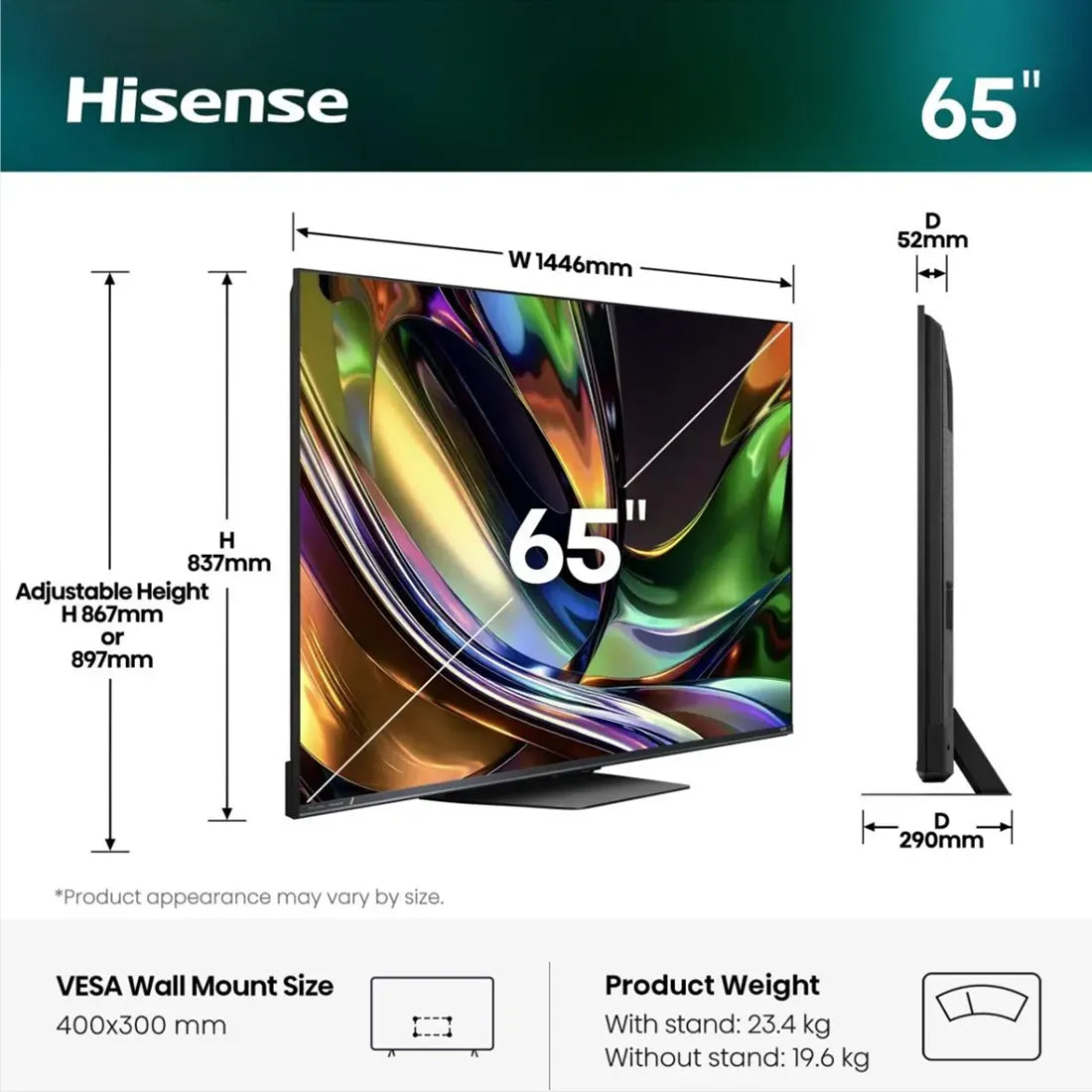 65 '' 65UR8STUK | RGB MiniLED Smart TV 4K 180 Hz