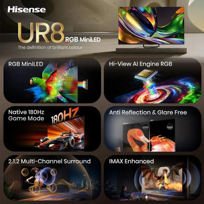65 '' 65UR8STUK | RGB MiniLED Smart TV 4K 180 Hz