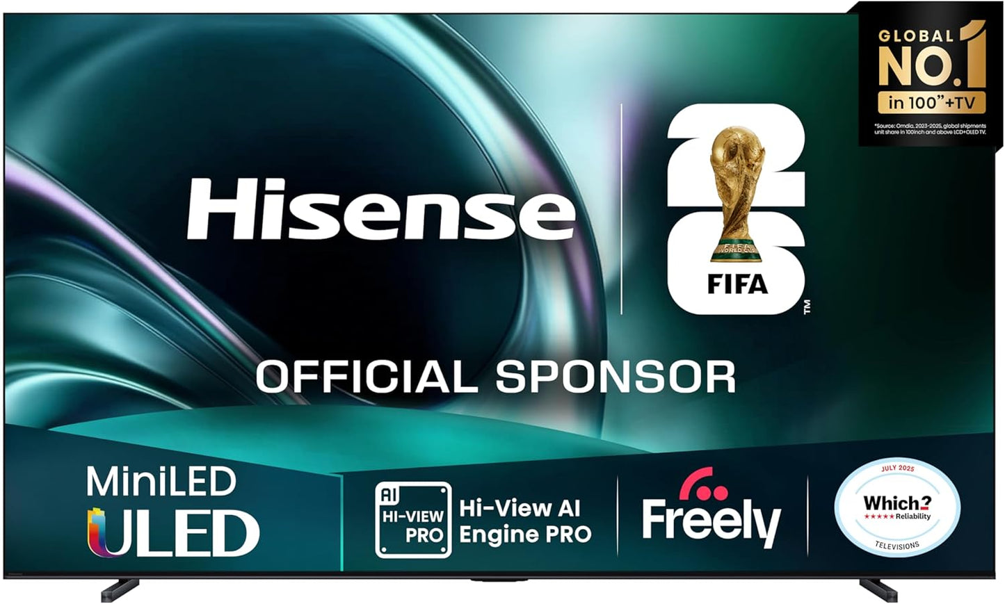 Hisense 100" U7Q Mini-LED 4K Ultra HD 144Hz Smart TV – 100U7QTUK