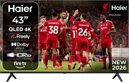 Haier H43S80GUF 43" QLED 4K Ultra HD Smart TV with Fire TV & Freely