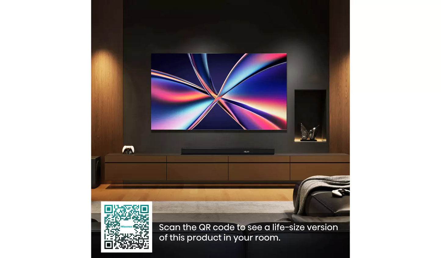 Hisense 65" E8Q Mini-LED 4K Ultra HD 144Hz Smart TV – 65E8QTUK
