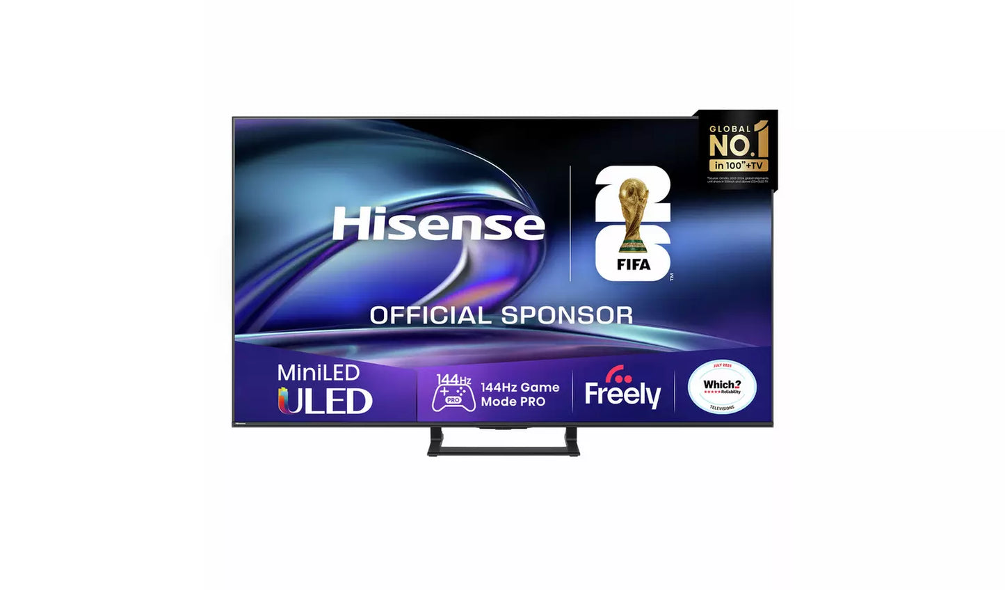 Hisense 55" E8Q Mini-LED 4K Ultra HD 144Hz Smart TV – 55E8QTUK