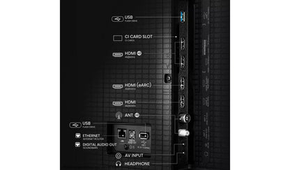 Hisense 55" E8Q Mini-LED 4K Ultra HD 144Hz Smart TV – 55E8QTUK