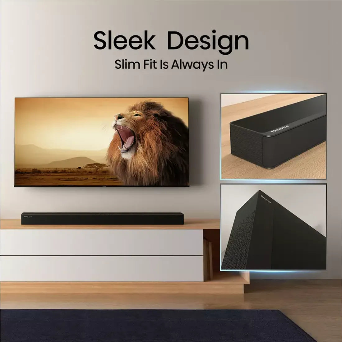 Hisense 75" U7Q Mini-LED 4K 144Hz Smart TV + HS2100 2.1 Soundbar Bundle