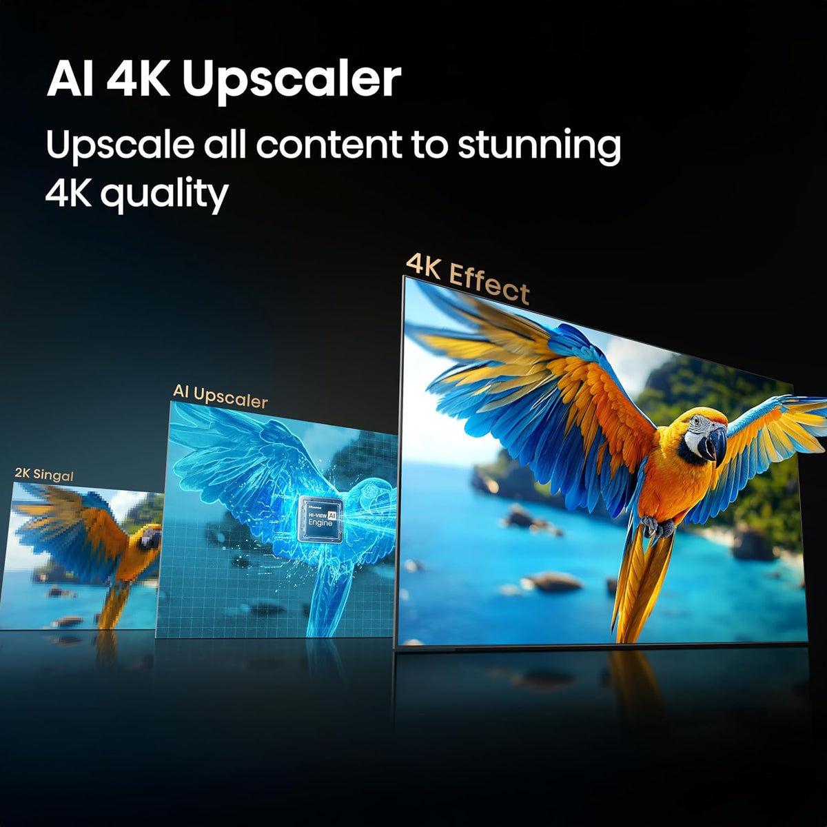 Hisense 55E7STUK 55" Hi-QLED 4K Smart TV  (2026)