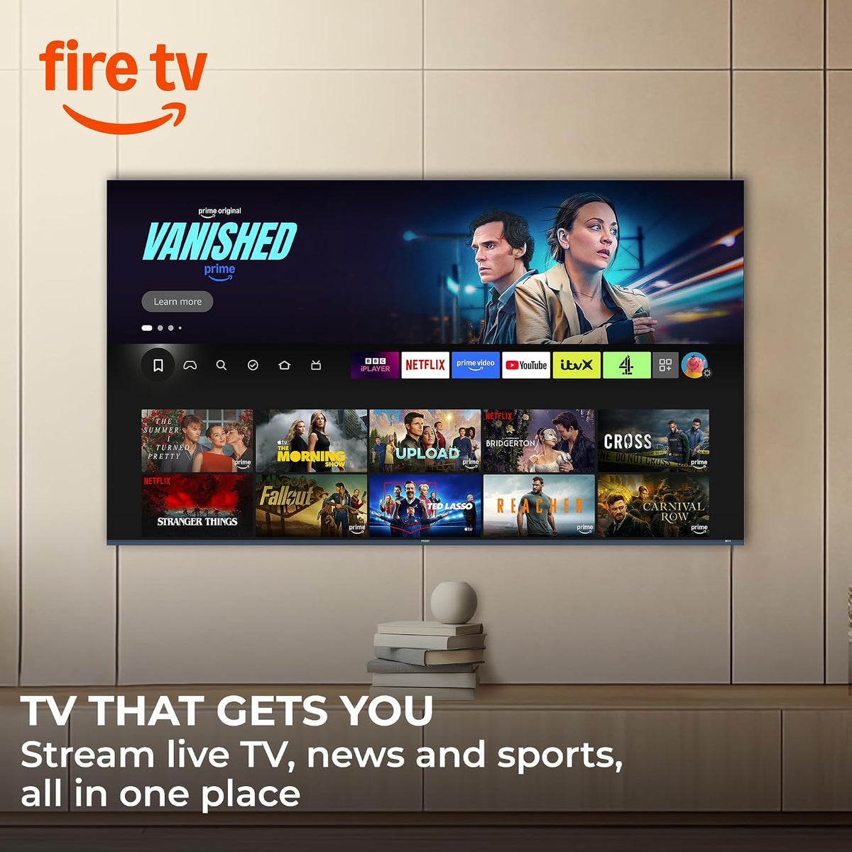 Haier H43S80GUF 43" QLED 4K Ultra HD Smart TV with Fire TV & Freely