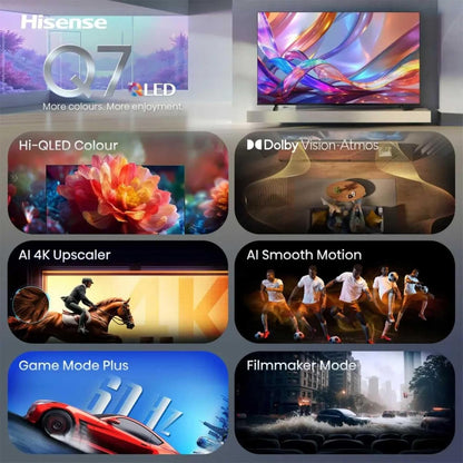 Hisense 65Q7STUK 65" Hi-QLED 4K Smart TV (2026)