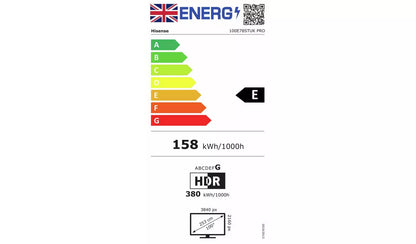 Hisense 2026 100" E78STUK PRO Hi-QLED 4K Ultra HD 144Hz Smart TV – 100E78STUK PRO