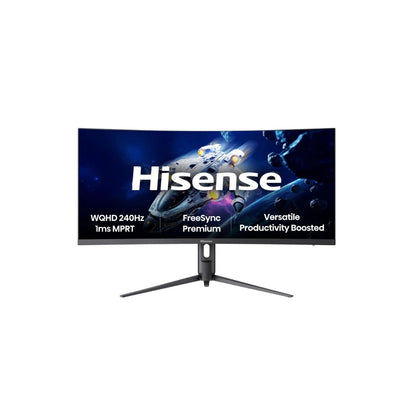 Hisense 34" 34G6QUK Curved Gaming Monitor | WQHD 240Hz, 1ms MRPT, Built-in Speaker – 34G6QUK