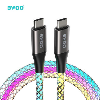 RGB Color Charging Cable (Type-C to Type-C)