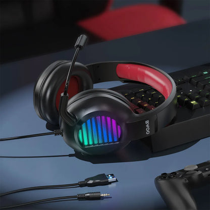 BWOO Stereo Surround Sound Wired Gaming Headphone with Mic