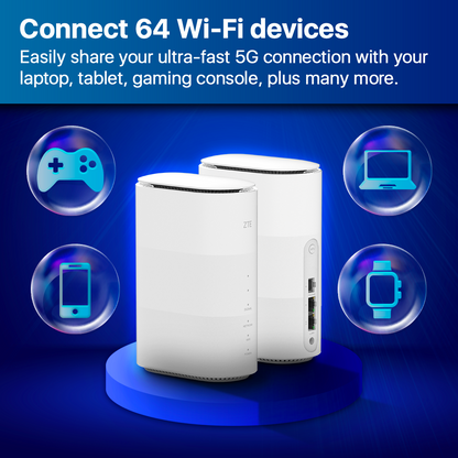 ZTE G5B, Wireless 5G fast WiFi6 whole home router