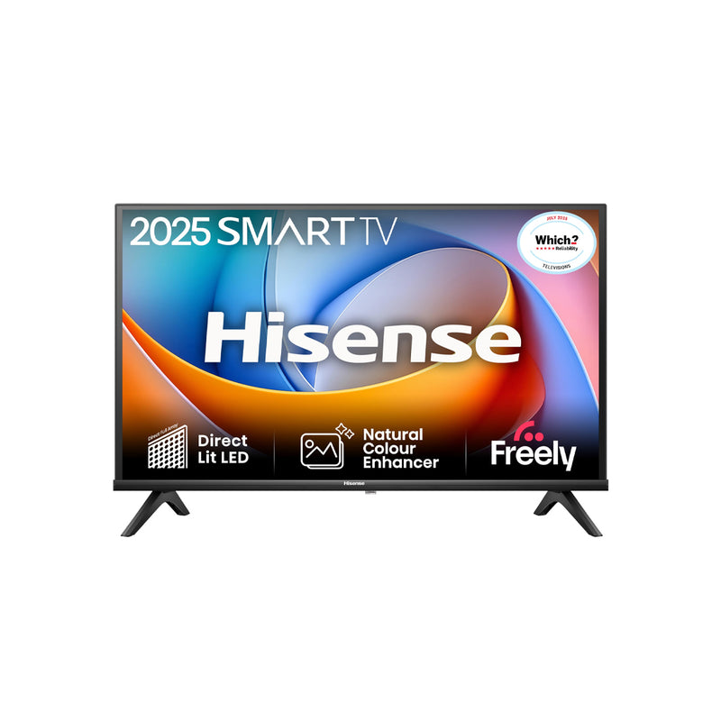 Hisense 32" Smart HD LED TV (2025 Model) – Direct Lit Display with Freely Streaming