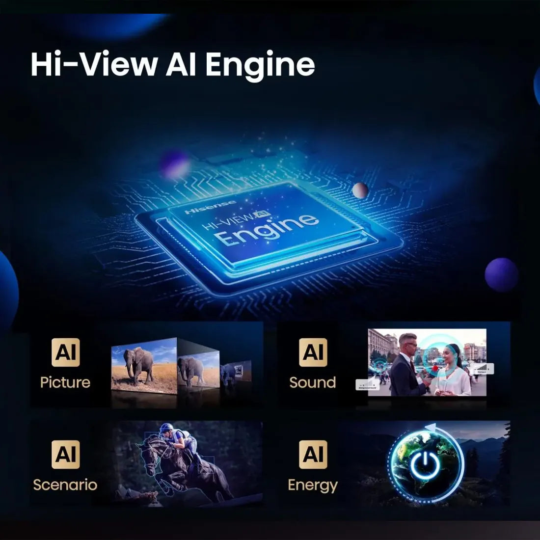 Hisense 55" E8Q Mini-LED 4K Ultra HD 144Hz Smart TV – 55E8QTUK
