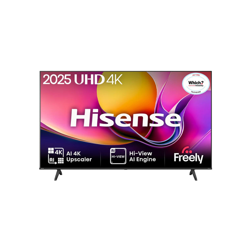 Hisense 65" 4K Ultra HD Smart TV (2025 Model) – UHD Display with Freely TV
