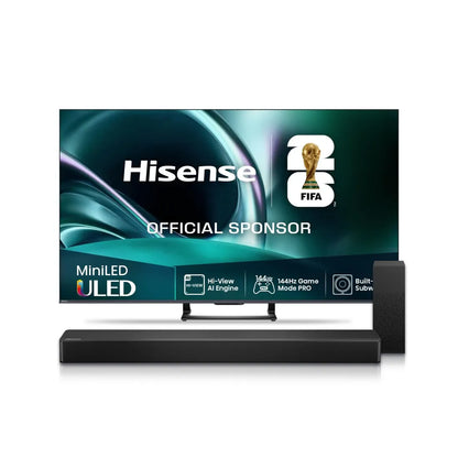 Hisense 75" U7Q Mini-LED 4K 144Hz Smart TV + HS2100 2.1 Soundbar Bundle