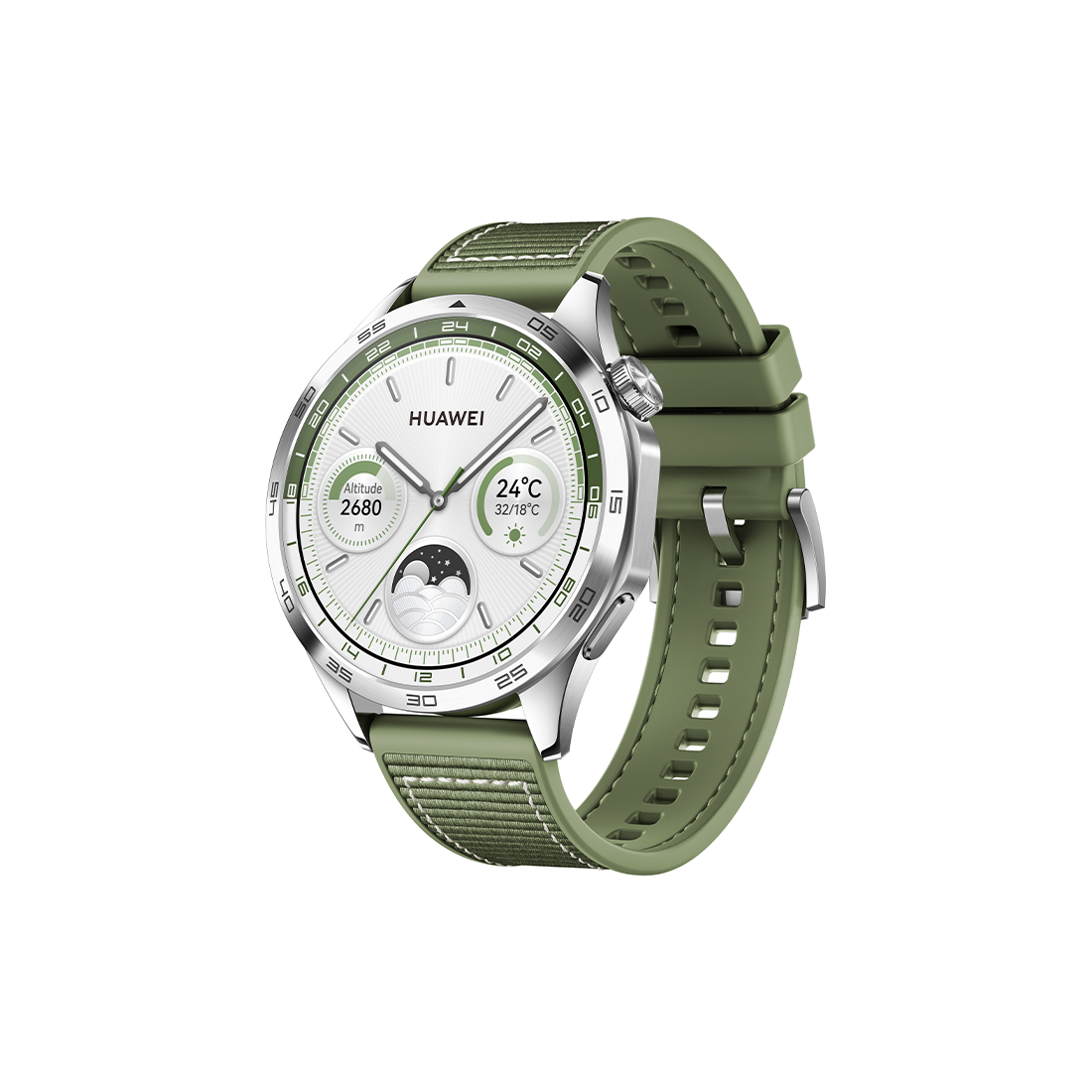 Huawei Watch GT4 46mm - Green Woven Strap