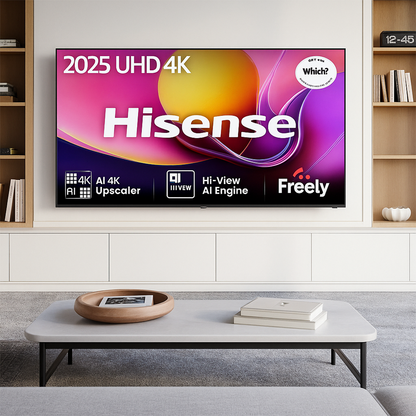 Hisense 50" 4K Ultra HD Smart TV (2025 Model) – AI TV with Freely, Disney+, YouTube & Netflix