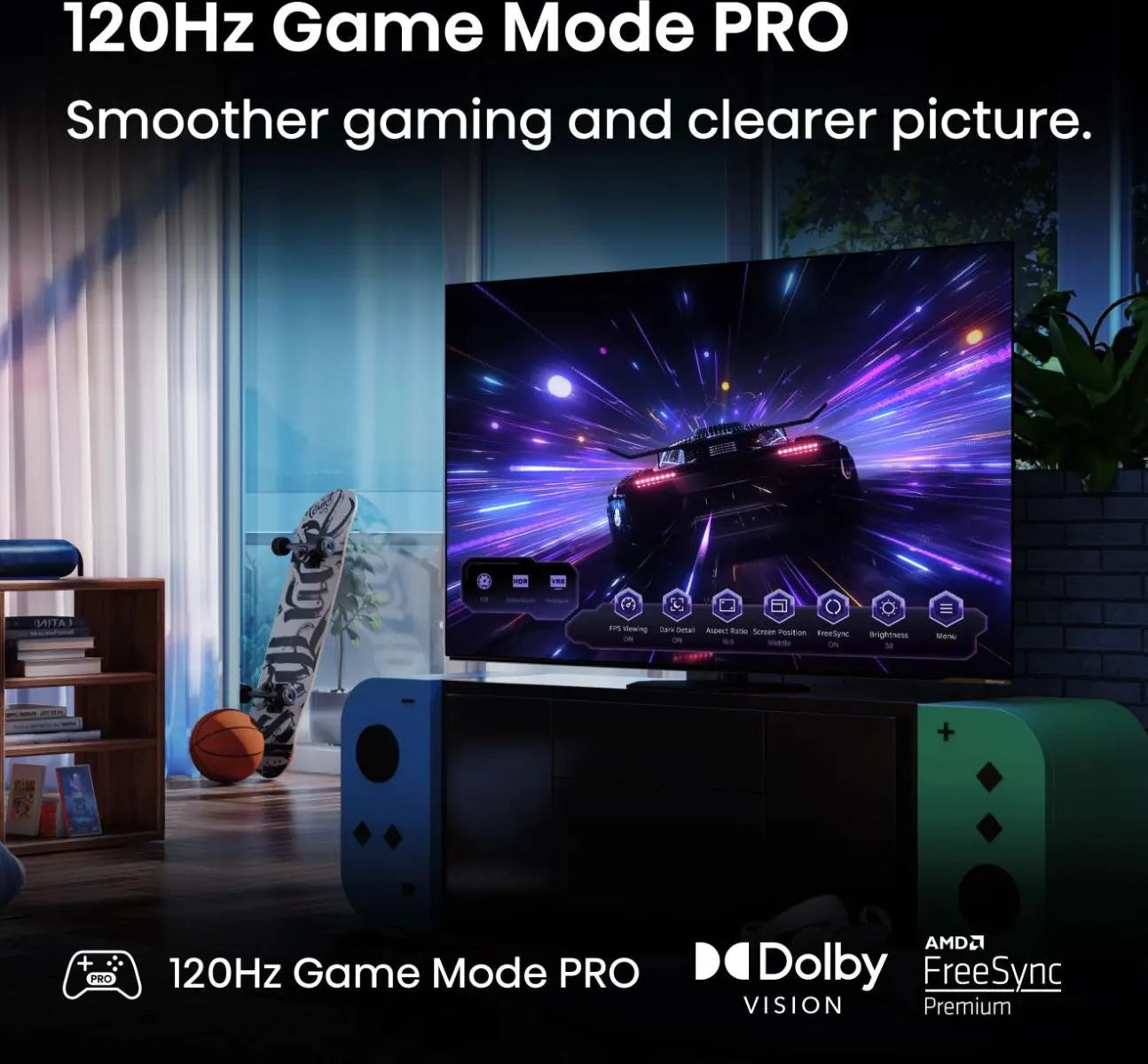 Hisense A85Q 65" OLED 4K 120Hz Smart TV - 65A85QTUK