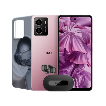 HMD Pulse 4G + Icon Case Grey + Earbuds