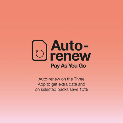 Three Mobile Broadband SIM Card | 24GB Data | Pay As You Go