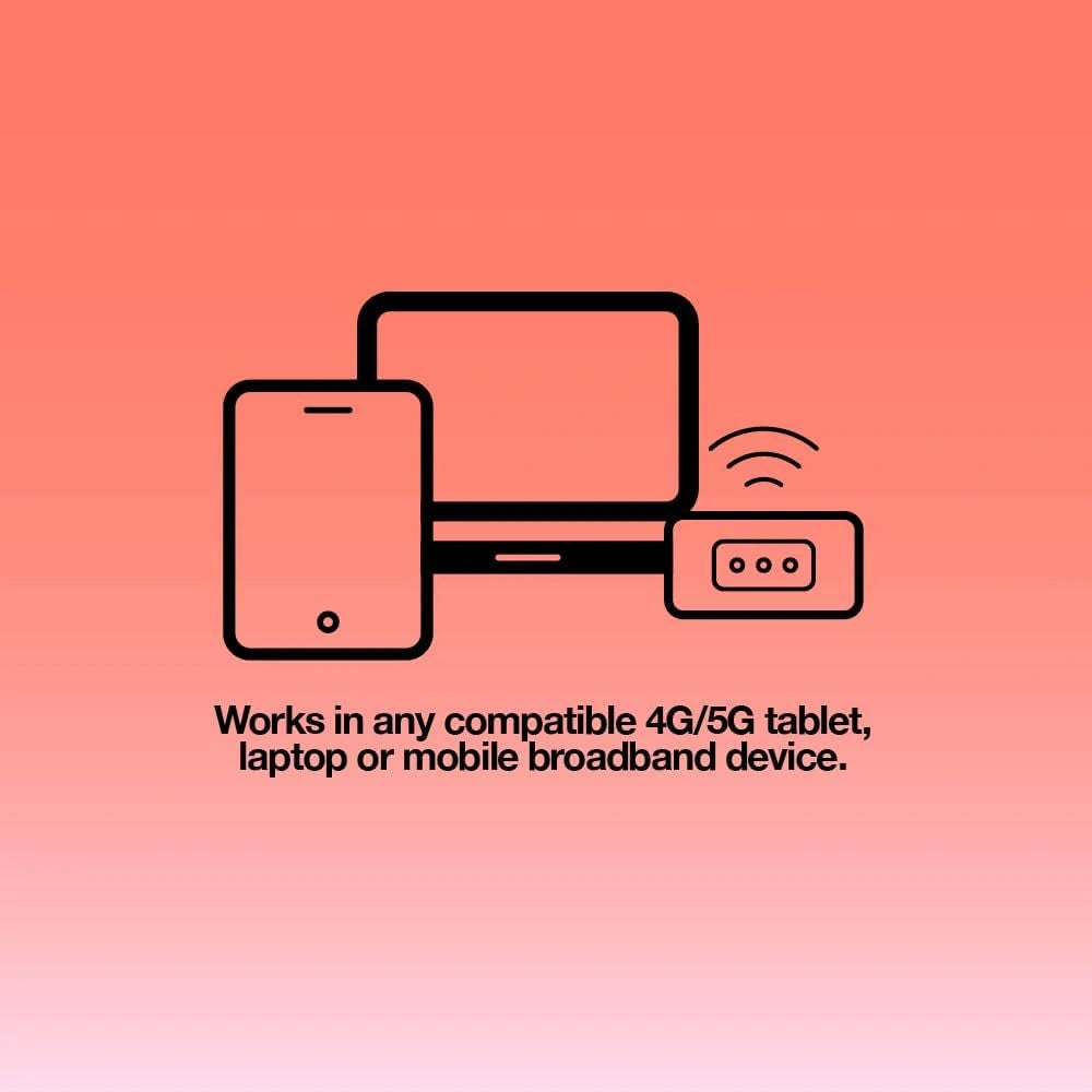 Three PAYG Mobile Broadband SIM | Pre-loaded with 120GB of Data | Lasts up to 12 Months