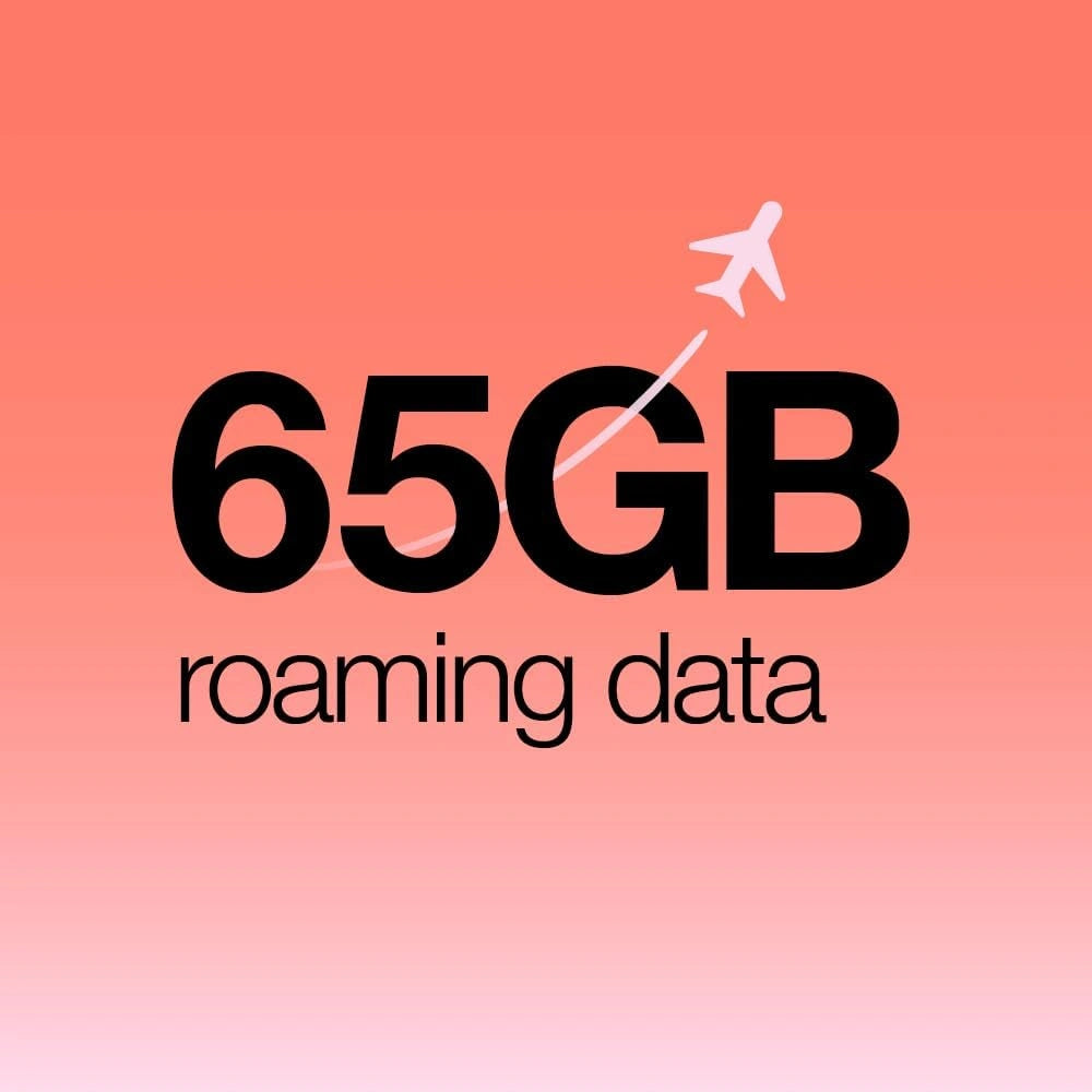 Three 30 Day Travel Sim | Unlimited Voice with 65GB Data Roaming
