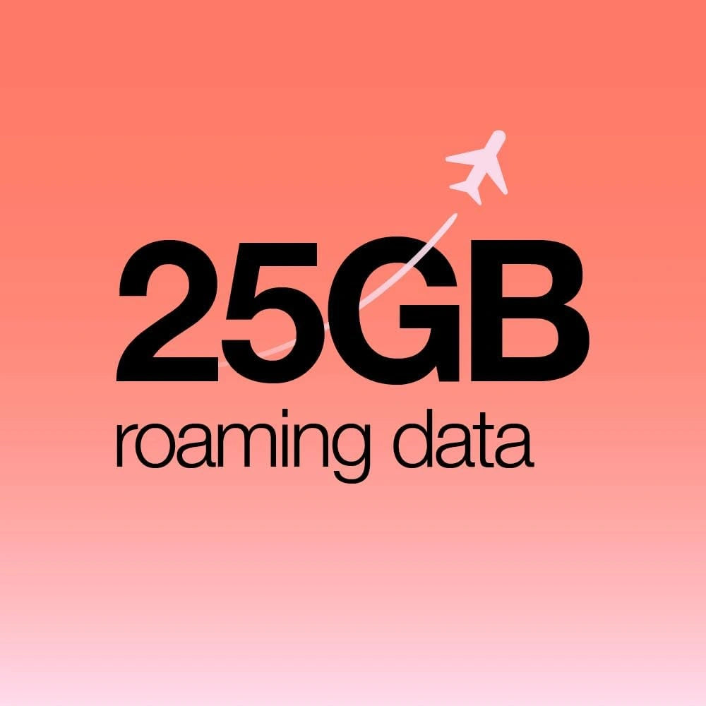 Three 7 Day Travel Sim | Unlimited Voice with 25GB Data Roaming