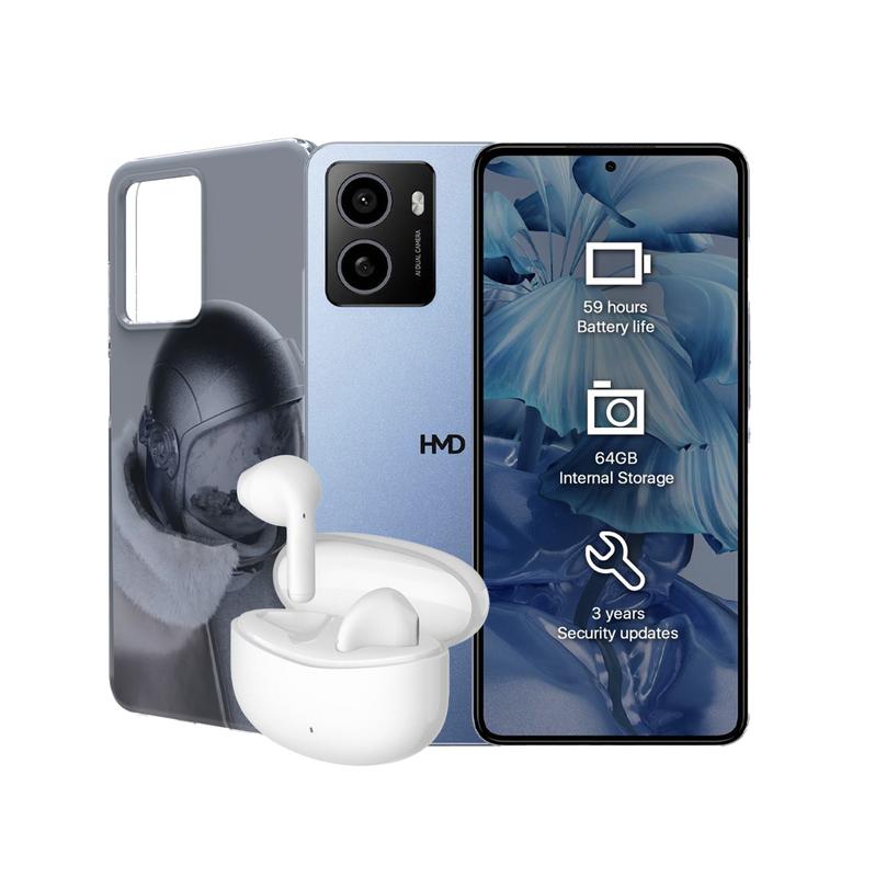 HMD Pulse 4G + Icon Case Grey + Earbuds