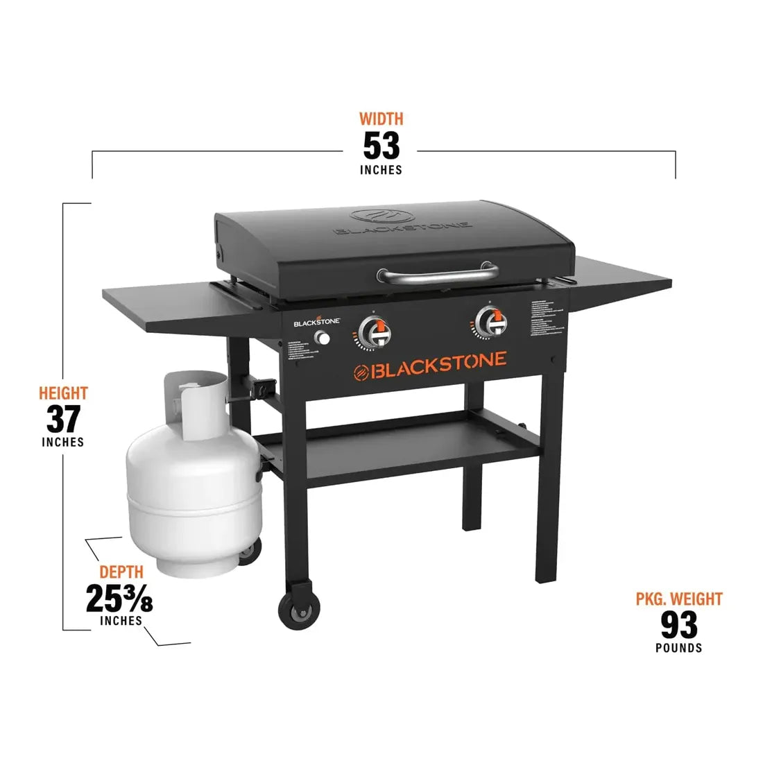 Blackstone 28 Inch Gas Griddle Dimensions