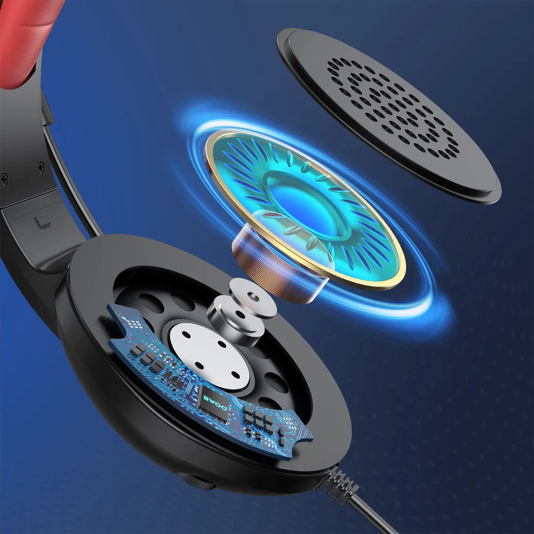 BWOO BO-BX024 Wired Gaming Headset with RGB Lighting