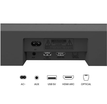Hisense HS2100 2.1 Channel Soundbar | 240W, Dolby Audio, DTS Virtual:X, Wireless Subwoofer