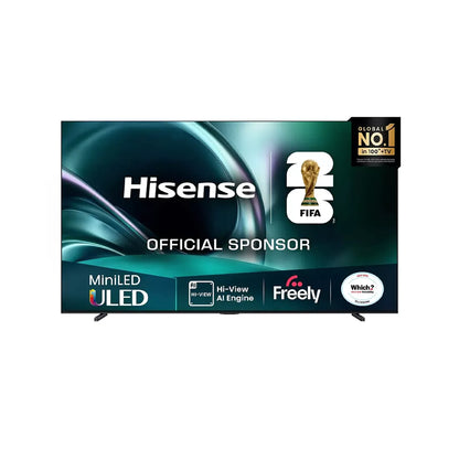 Hisense 100U7QTUK 100 Inch Mini LED 4K Smart TV Front View