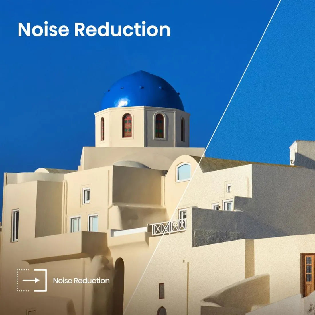 Hisense TV noise reduction technology improving image clarity and detail