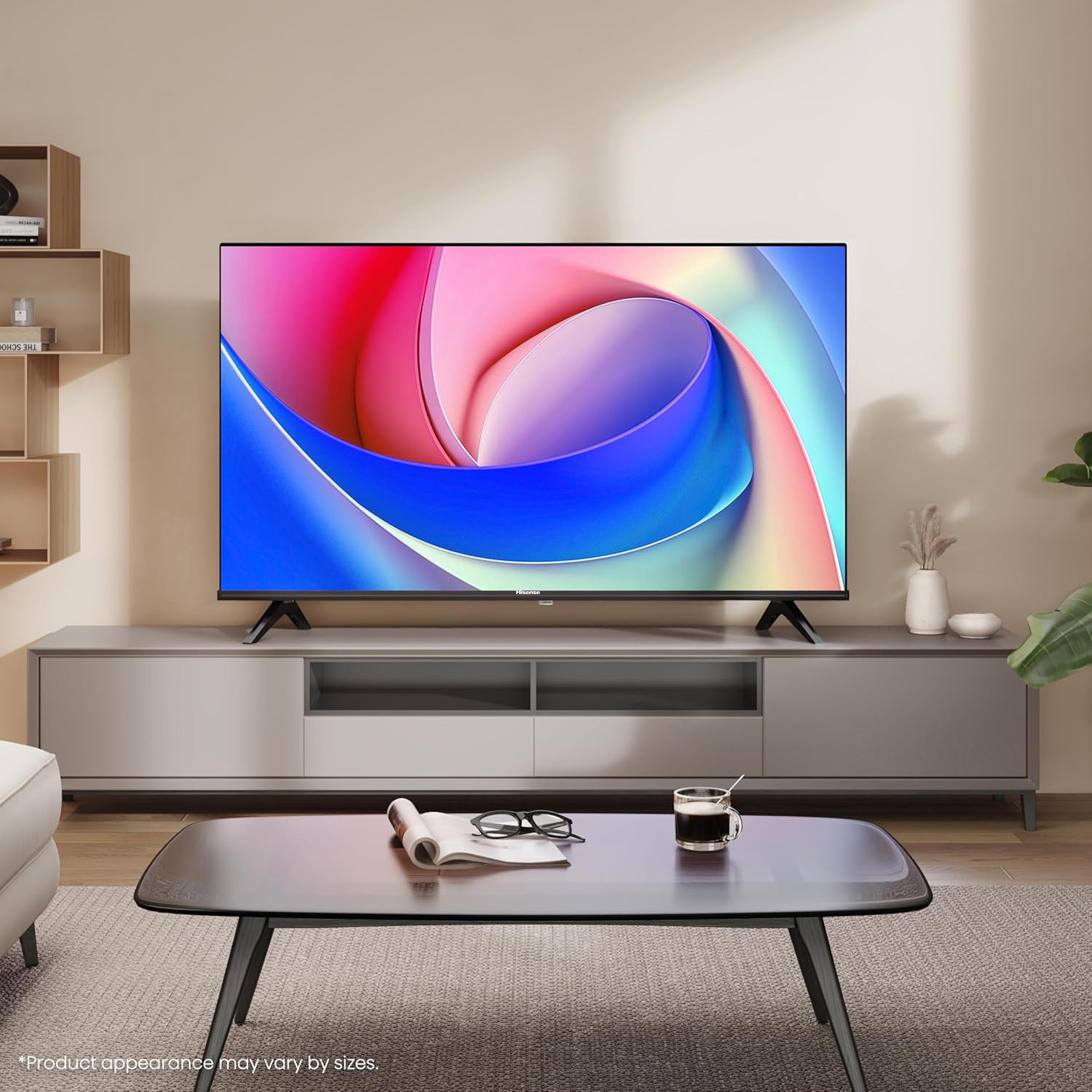 Hisense 32E4QTUK 32 Inch HD Smart TV in Modern Living Room