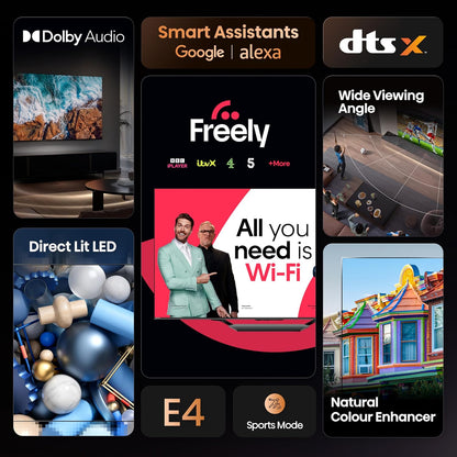 Hisense 32E4QTUK VIDAA Smart TV with Freely Streaming