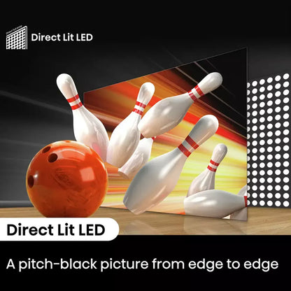 Direct lit LED backlight technology on Hisense 40 inch E5 QLED Smart TV