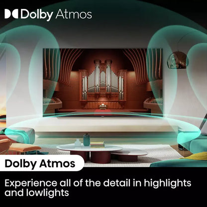 Dolby Atmos audio feature delivering immersive sound on Hisense 40 inch E5 QLED Smart TV