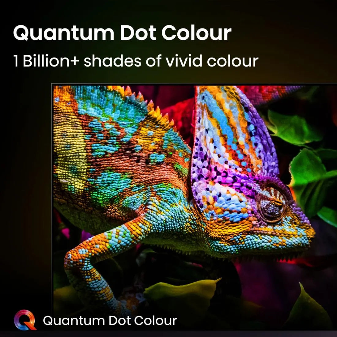 Quantum Dot colour technology showing vivid colour reproduction on Hisense E7Q PRO Smart TV