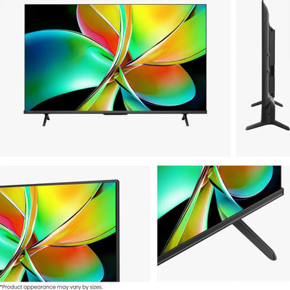Multiple angle views of Hisense 50 inch E7Q PRO QLED Smart TV design