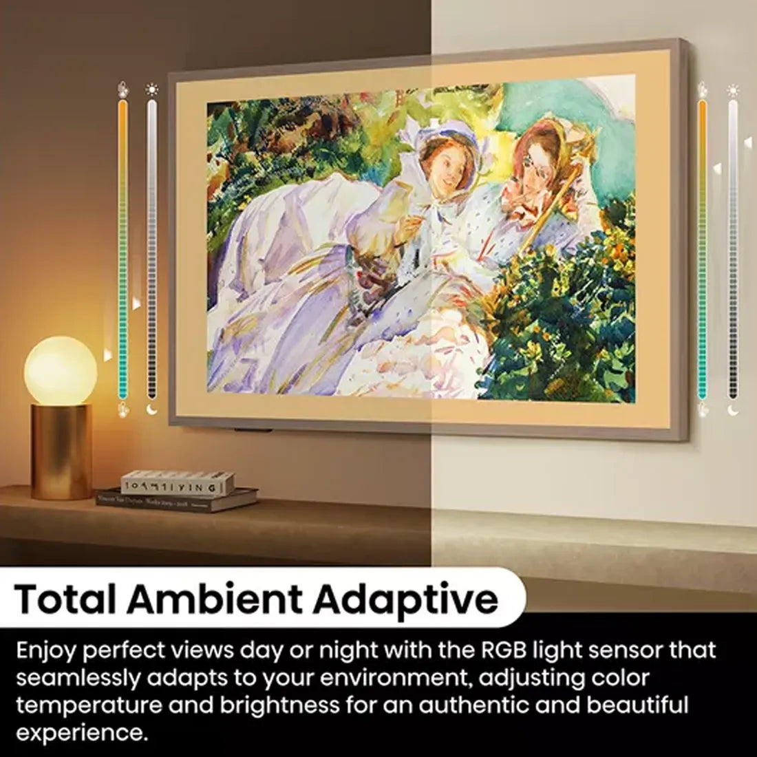 Hisense 55" Canvas S7NQ with Total Ambient Adaptive brightness technology