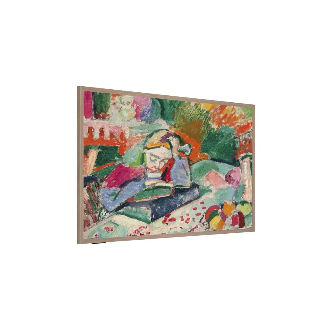 Close-up of Hisense 55" Canvas S7NQ anti-glare Hi-Matte art screen