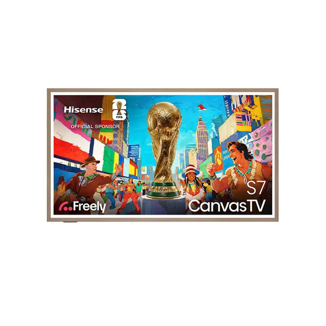 Hisense 55" Canvas S7NQ QLED 4K Smart TV 55S7NQTUK with Art Mode display and Freely built-in